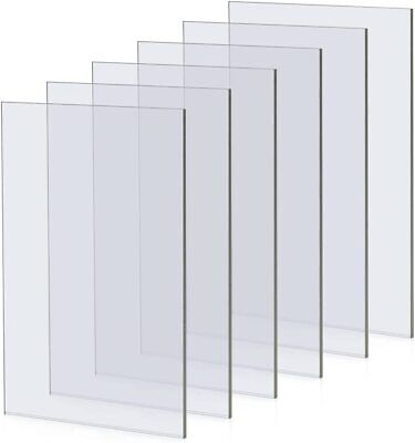Clear Acrylic Sheets Transparent Acrylic Board Clear Glass Replacement Any Sheet • 4.89£