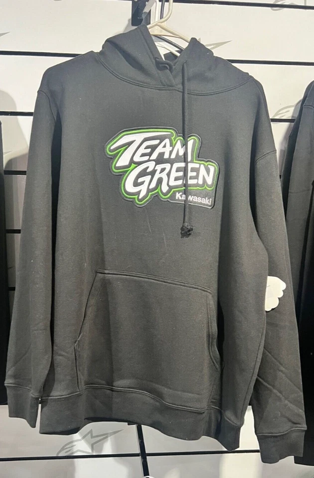 KAWASAKI TEAM GREEN HOODIE K003-1308-BKSM - Bild 1 von 1