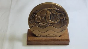 Brookgreen Gardens Bronze Medal Husbandry Barred Owl / Farmer - Picture 1 of 5