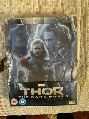 THOR THE DARK WORLD BLU-RAY+3D BLU-RAY LENTICULAR LIMITED EDITION STEELBOOK - Image 1 of 4
