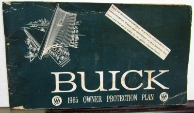 1965 Buick Owners Protection Plan Gran Sport Riviera Special Skylark  - Imagem 1 de 4