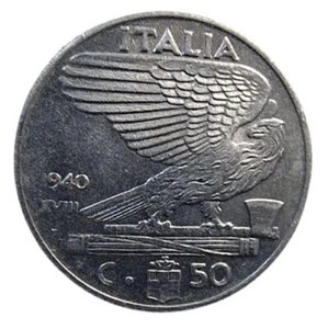HN Regno d'Italia. Vittorio Emanuele III (1900-1943). 50 centesimi 1940 b856 - Picture 1 of 2