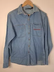 VtG Harley Davidson Embroidered Button Up Long Sleeve - Size Medium (42) - Picture 1 of 9