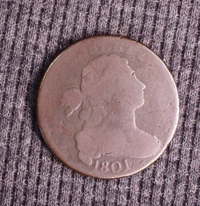 1801 Busto drappeggiato grande centesimo 1c - Foto 1 di 2