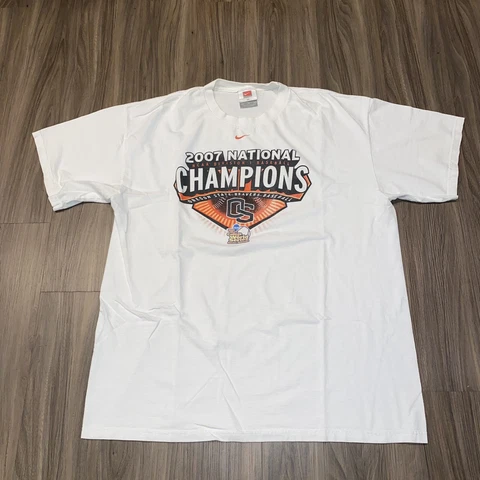 Nike 2007 National Champions Oregon State Beavers Baseball Shirt Men Size XL Cover