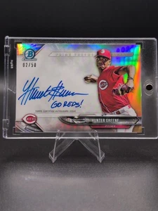 Hunter Greene 2018 Bowman Chrome Prime Signatures Auto /50 - Bild 1 von 9