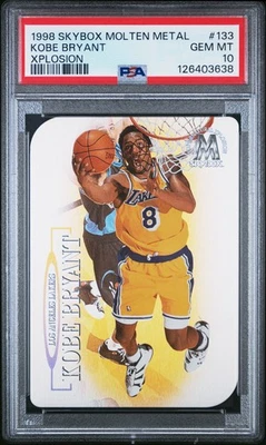 1998 SKYBOX MOLTEN METAL XPLOSION #133 KOBE BRYANT PSA 10 - Image 1 of 2