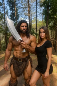 Cuchillo Bowie de supervivencia hecho a mano cuchillo caza Kukri machete cuchillo vaina de cuero - Imagen 1 de 4