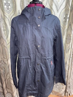 Chaqueta de Lluvia HUNTER Original Algodón Resistente al Agua con Capucha Azul Marino Talla Mediana Foto 1 de 4