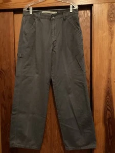 Vintage Levi’s Gray Silvertab Khakis Wide Leg Carpenter Pants 34x32 - Picture 1 of 9