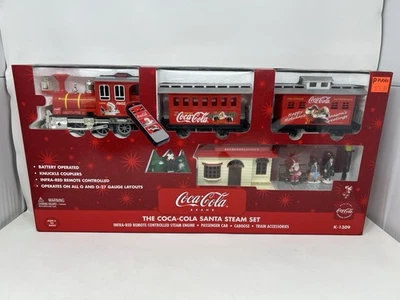 K-Line K-1309 Coca-cola Santa Steam Train Set Remote Control Battery Power Coke - Image 1 of 4