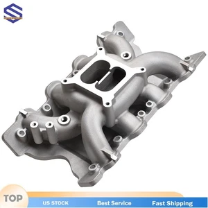 Dual plane Aluminum Carb Intake Manifold for Ford 1970-74 V8 Cleveland 5.8L/351 - Picture 1 of 6