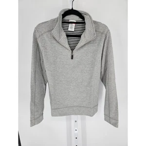 Sudadera deportiva Danskin Now para mujer talla XL 1/4 cremallera algodón gris claro - Imagen 1 de 3