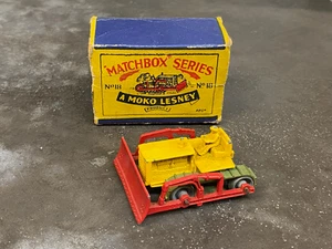 Matchbox Lesney Moko Model Car: Caterpillar Bulldozer Boxed no18A 1956 - Picture 1 of 8