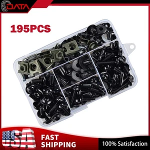 Black For Suzuki GSX1300R SV650 GSXR600 GSXR750 Complete Fairing Screws Bolt Kit - Bild 1 von 13