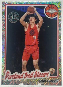 2025 Topps Yang Hansen 1980-81 Chrome Mojo Refractor #TC-YH RC Trail Blazers - Picture 1 of 2