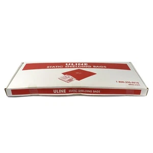 (Box 50) Uline S-6500 Dri-Shield Anti-Static Bag Shielding Open-End 12" x 42" - Picture 1 of 4