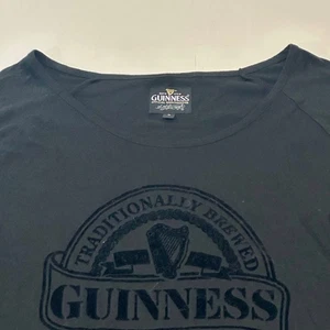 Camisa de manga larga para mujer Guinness mercancía oficial, negra, talla XL - Imagen 1 de 5
