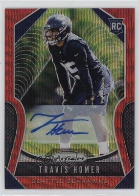 2019 Panini Prizm Rookies Red Wave /149 Travis Homer #340 Rookie Auto RC - Image 1 of 2