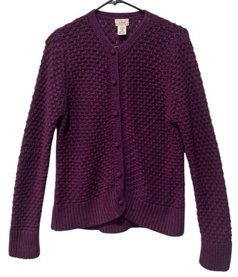 L.L. Bean Wool Angora Cardigan Cardigan Y2K Size Large - Image 1 of 4