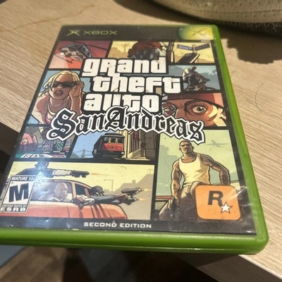 Grand Theft Auto: San Andreas (Original OG Xbox) With Manual Tested Black Label - Image 1 of 4