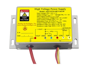 AHV24VN10KV1MAW High Voltage DC-DC Power Supply 24V Input -10kV 1mA Output - Picture 1 of 2
