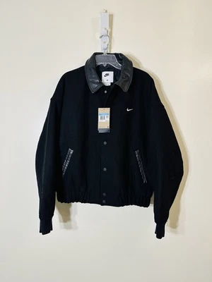 Nike Solo Swoosh шерсти смесь varsity куртка черный FZ1168-010 новый с Ярлыками размер M $250.00 - Изображение 1 из 4