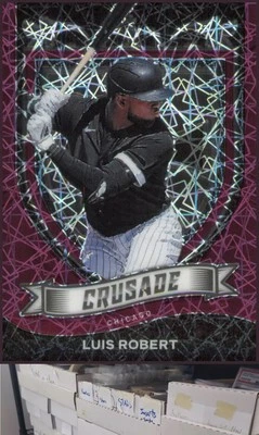 2021 Panini Chronicles #21 Luis Robert Crusade Purple Velocity - JF - Image 1 of 2