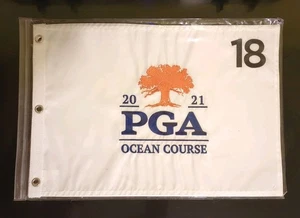 Bandiera spilla golf 2021 PGA Championship 18 Ocean Course Kiawah Island Phil Mickelson - Foto 1 di 7