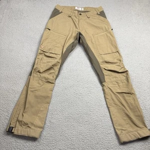 Fjallraven Pants Mens 30x30 Beige Abisko Lite Trekking Trouser G-1000 Hiking - Picture 1 of 14