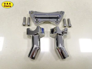 4-1/2" Pullback Handlebar Riser 1" Top Clamp For Harley Dyna Softail FXST FLST - Picture 1 of 11