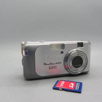 Canon Digital Camera PowerShot A410 3.2MP Silver Tested - Image 1 of 4