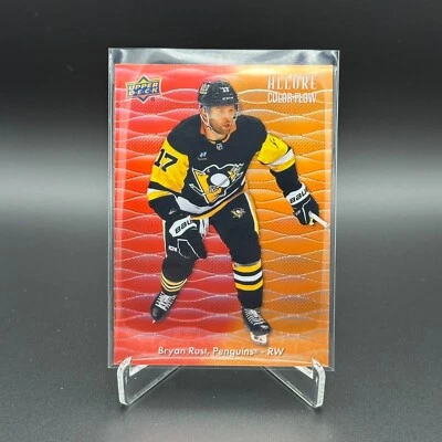 2023-24 UD Allure BRYAN RUST #CF-7 Color Flow Red-Orange - Pittsburgh Penguins - Image 1 of 4