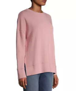 Time and Tru Damen Sweatshirt Rosa Langarm Rundhals High Low Gr. S - Bild 1 von 10