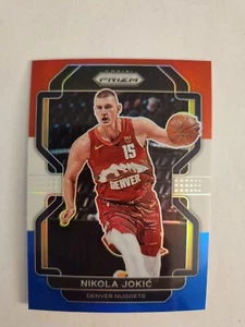 2021-22 Panini Prizm - Nikola Jokić #32 Red White & Blue Prizm - Picture 1 of 2
