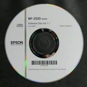 INSTALLATIONS-CD FÜR DRUCKER EPSON WF-2520 SERIES GEBRAUCHT IN EINWANDFREIEM ZUSTAND - Bild 1 von 1