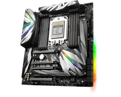 For MSI MEG X399 CREATION Motherboard AMD X399 Socket TR4 E-ATX Mainboard - Image 1 of 4