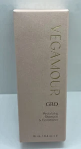 NEW VEGAMOUR GRO Revitalizing Hair Care Shampoo & Conditioner Travel Set 15ml EA - Picture 1 of 6