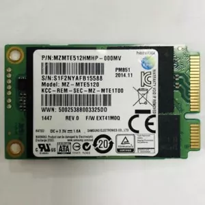 Samsung PM851 128 GB 256 GB 512 GB SSD mSATA SATA III 6 GB/s unità a stato solido - Foto 1 di 4