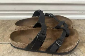 Birkenstock Sandals Mayari Birkibuc Women's 38 Black Sandals Shoes *Blemish* - Picture 1 of 7