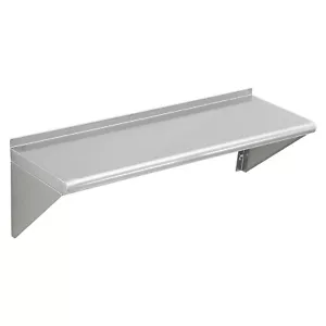 36" x 12" Stainless Steel Wall Mounted Shelf Kitchen Restaurant Shelving - Picture 1 of 12