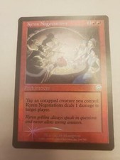 KYREN NEGOTIATION FOIL-MERCADIAN MASQUES EDITION- MAGIC THE GATHERING CARD.