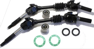 Rear Axle Kit Kawasaki Mule 3010 4010 2 Complete Drive Shafts Bearing Seals Boot - Picture 1 of 2