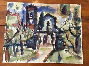 Karlsruher Künstlerin Maria Helwig - Aquarell - Picture 1 of 2