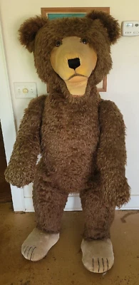 WOW! 1950's Steiff SUPER LARGE 64" Teddy Baby Store Display Mohair Bear - Image 1 of 4