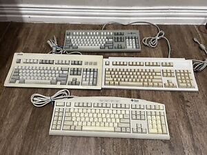 Lot of 4 Keyboards Silicon Graphics SGI Granite PS/2 Sun Type 6 HP Epson Q203A