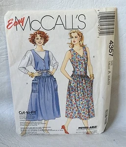 Easy McCall's sewing pattern 4357 size A 6-8-10 Misses Jumper Sundress  - Picture 1 of 2