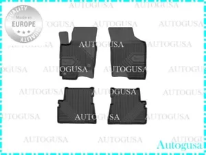 NEW SET LHD BLACK RUBBER FLOOR MATS CAR LINERS ALL WEATHER FOR GETZ 2002-2011 - Foto 1 di 4