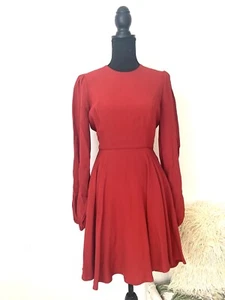 ZIMMERMANN SIZE 1 / AU 10 / US 6 BLOUSON LONG SLEEVE MINI DRESS PARTY COCKTAIL - Picture 1 of 8