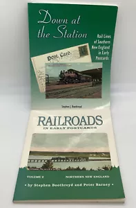 down at the station & railroads in early postcards stephen boothroyd Trains - Picture 1 of 12